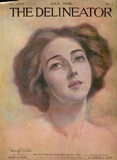 Madeline Stokes on the cover of The Delineator, 1905 
