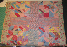 Patchwork quilt, 1915-1945, donated to The Hershey Story in 2010