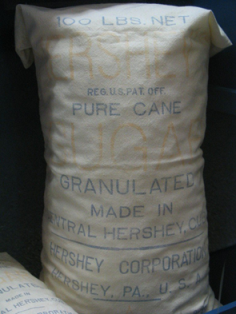 Hershey sugar sack c.1920 from the collection of The Hershey Story