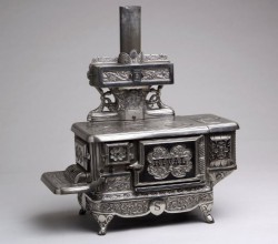 Toy stove, J.E. Stevens, 1895