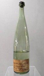 A bottle of Dead Sea water, collected on February 3, 1847