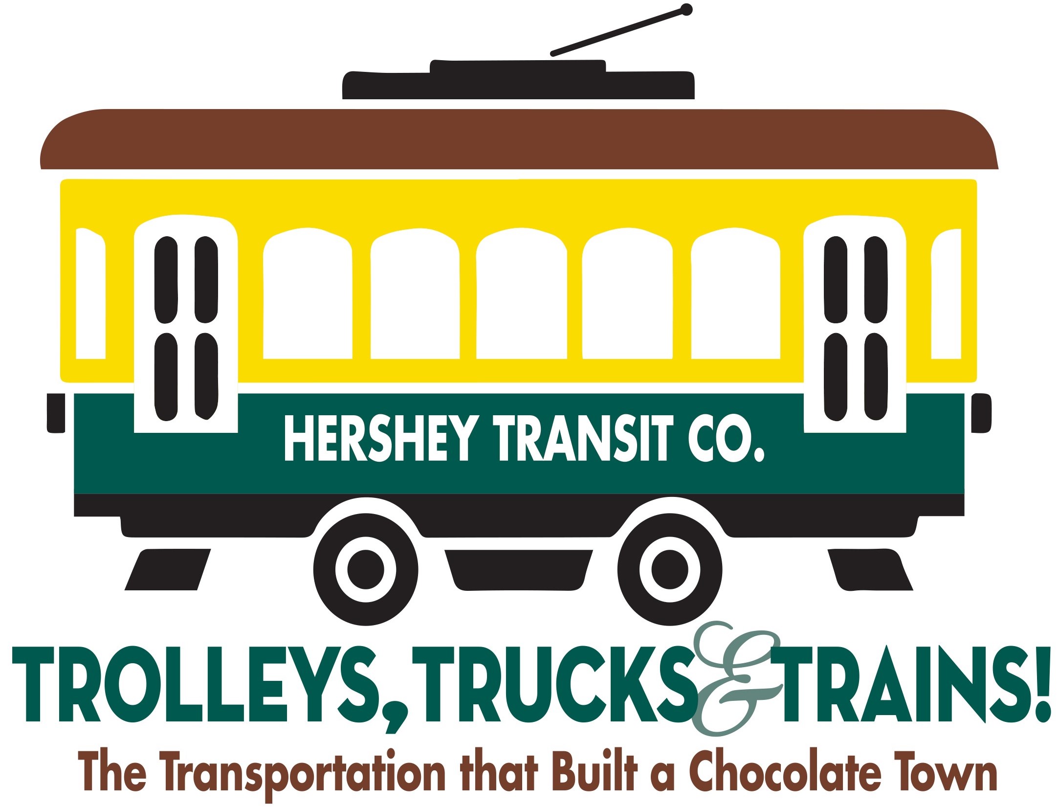 Illustrated Hershey Transit Co. trolley